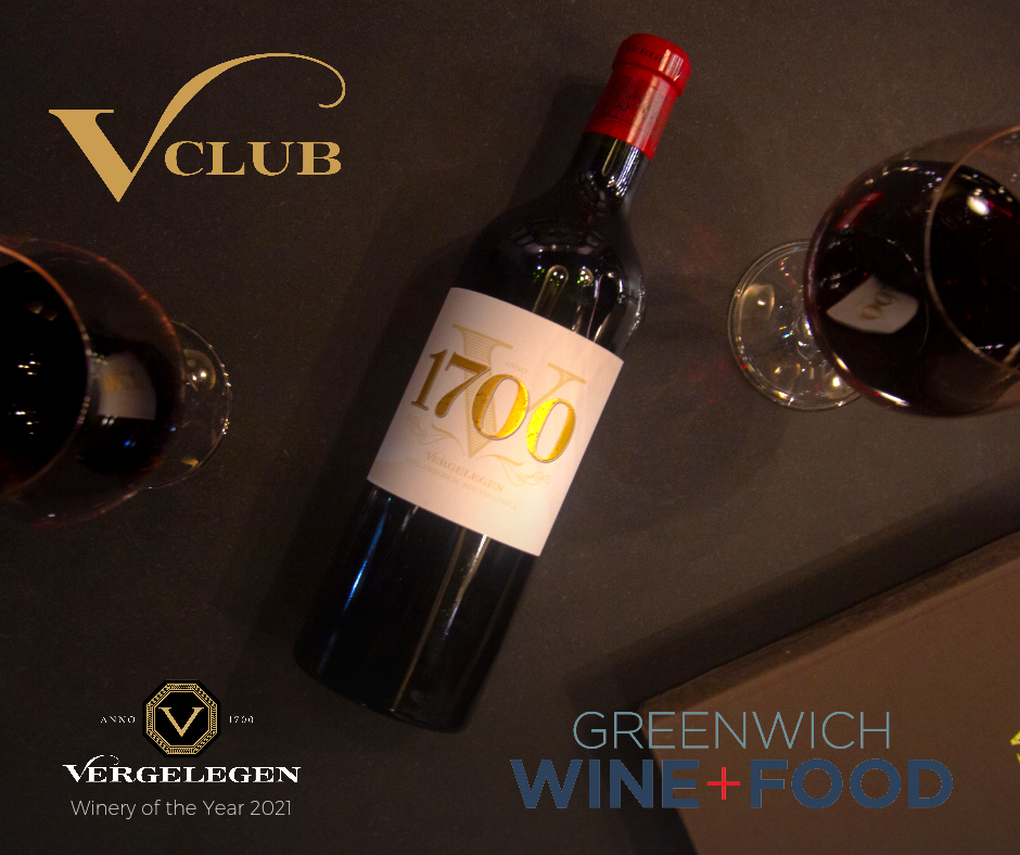 Vergelegen Wines to be paired with 21 Celebrity Chefs creations at the Greenwich Wine + Food Gala Dinner