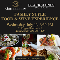 Blackstones Steakhouse and Veregelegen Team Up for a Family Style Wine Dinner Experience