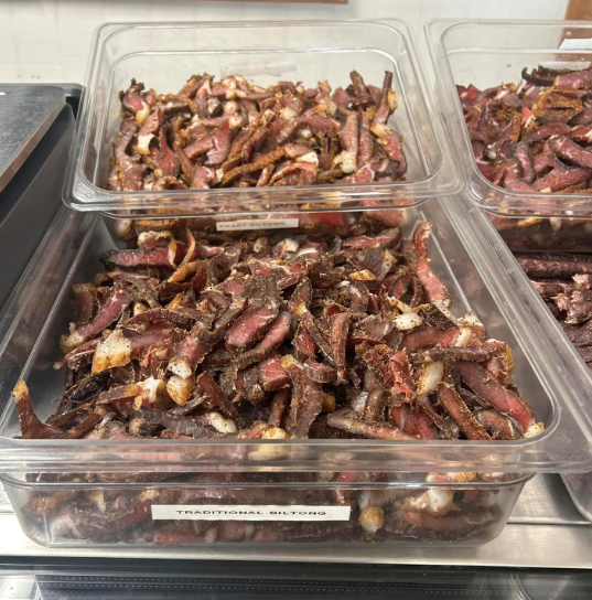Free Biltong with a case of Rocky Lands